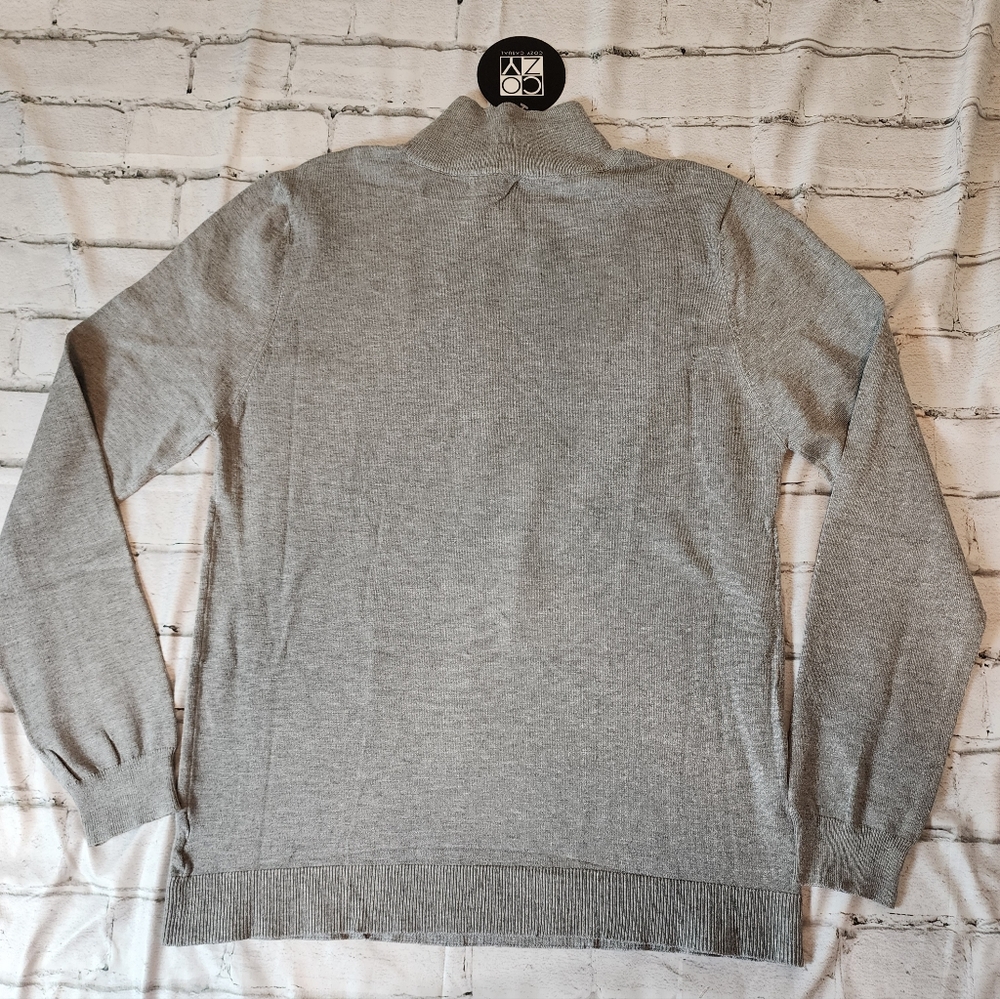 Cozy casual Women's Grey Turtle Neck